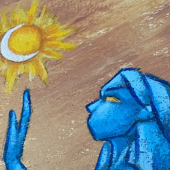 10x10 original acrylic painting soulmates twin flames love romance - Picture 4 of 6